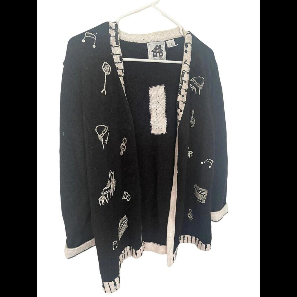 Storybook Knits "Perfectly Grand" Cardigan Sequin Beaded Sweater